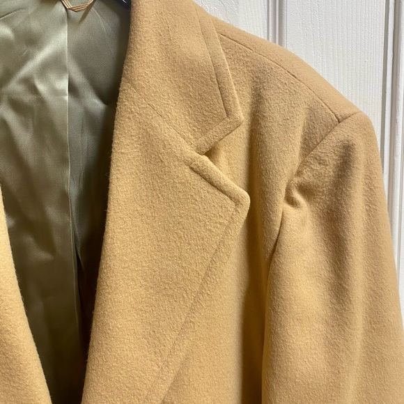 Le Chevron Cashmere Brown Coat - Picture 4 of 11